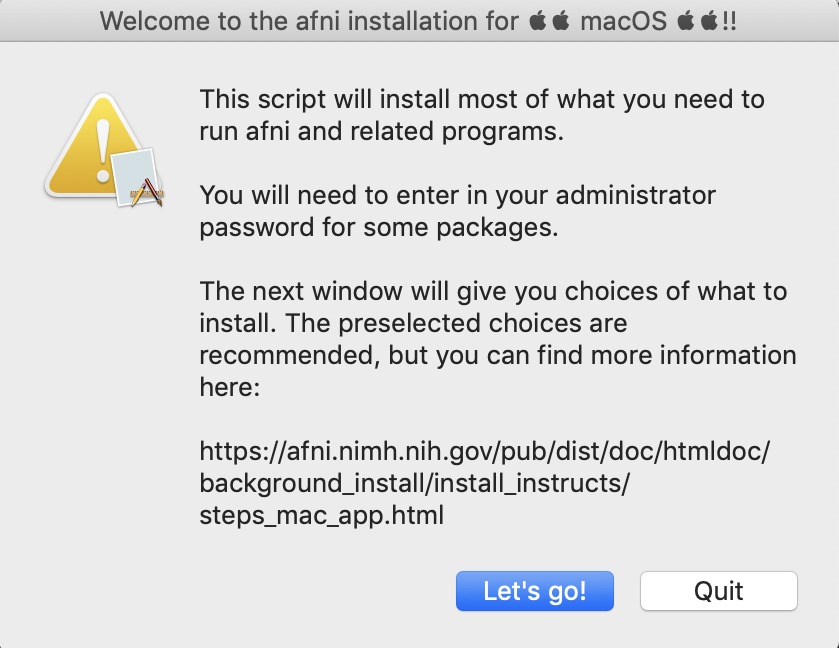 configuration file for app on mac